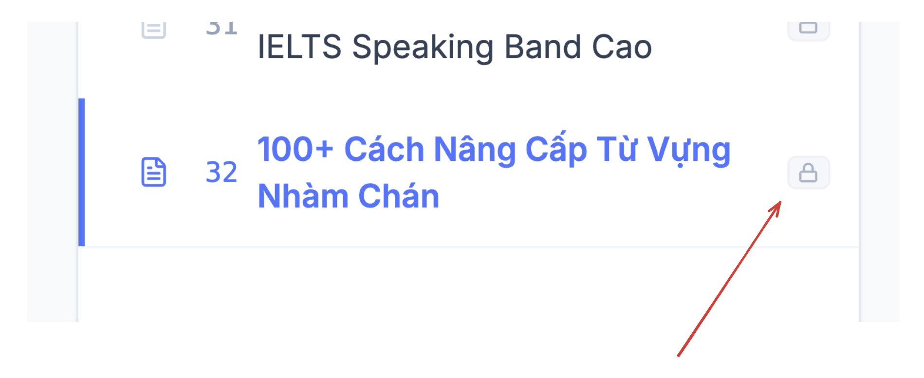 Mở khóa riêng bài 32